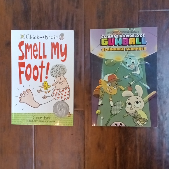 NWT 2 Kids Books | Amazing World of Gumball | Chick and Brain: Smell My Foot - Picture 1 of 10